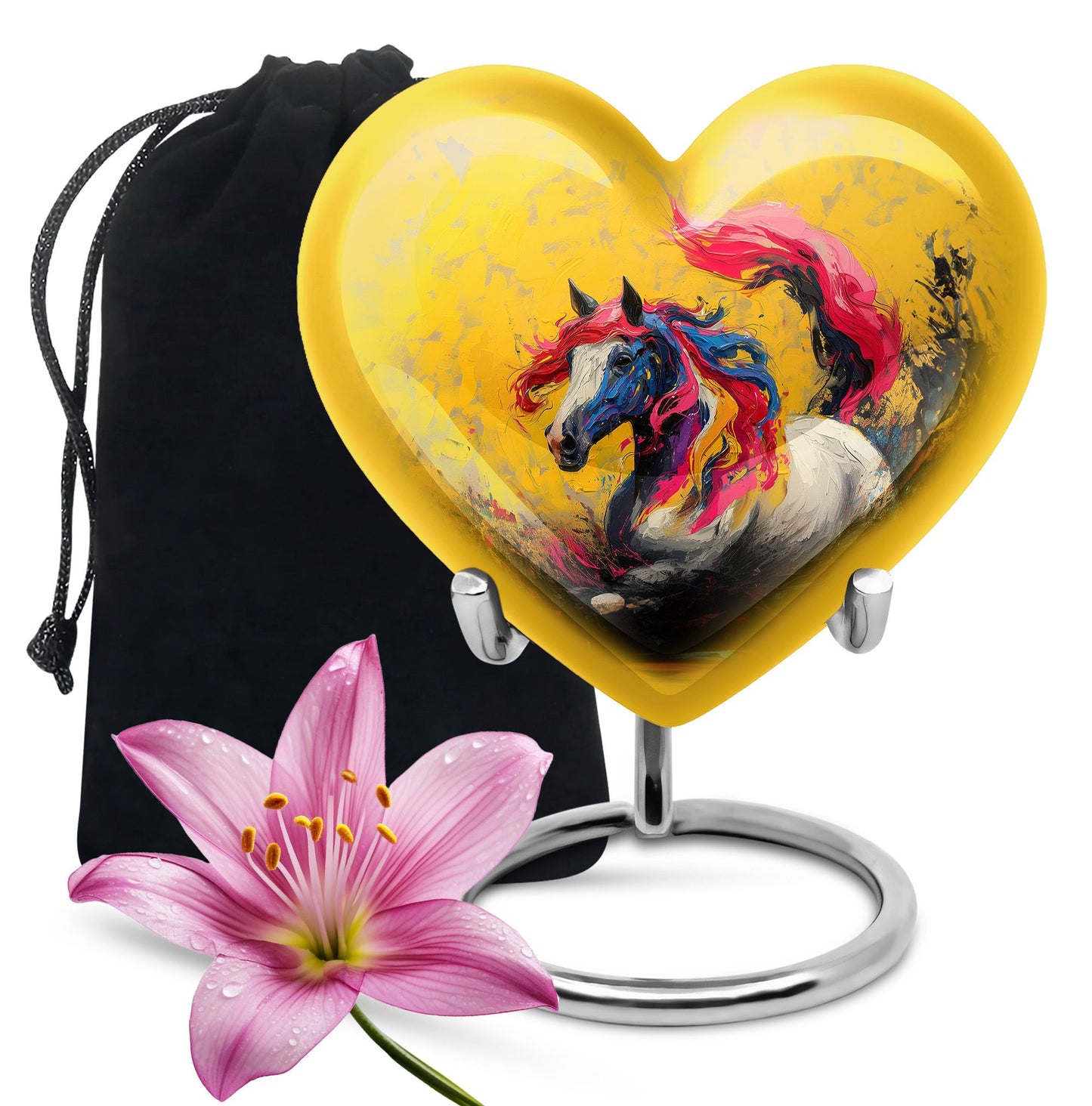 Personalized Horse Cremation Urn for Adult - 10-inch, 200 cu in - Yatskia