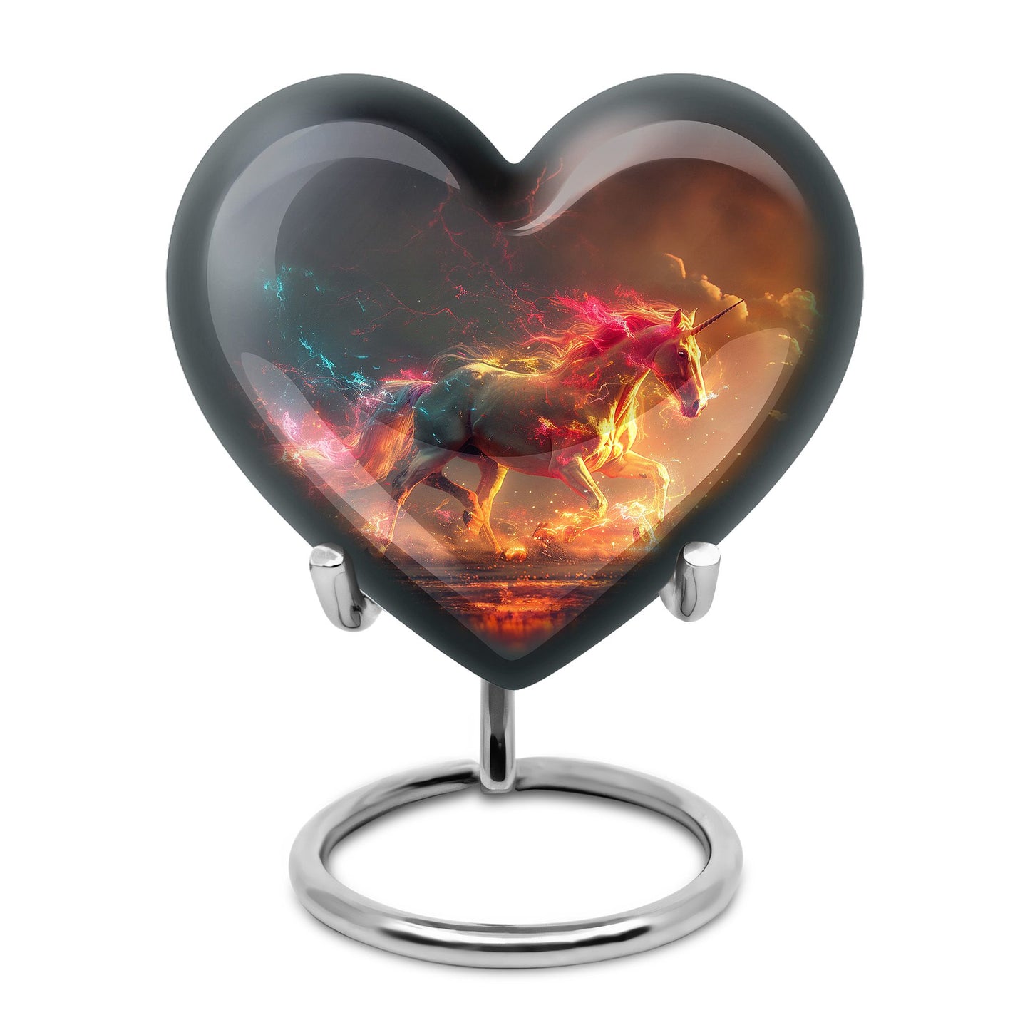 Personalized Unicorn Cremation Urn for Men & Women - 10-inch, 200 cu in - Yatskia