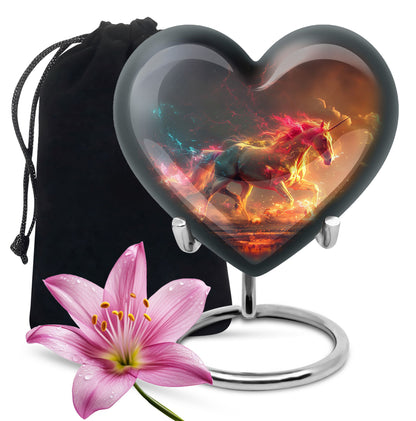 Personalized Unicorn Cremation Urn for Men & Women - 10-inch, 200 cu in - Yatskia