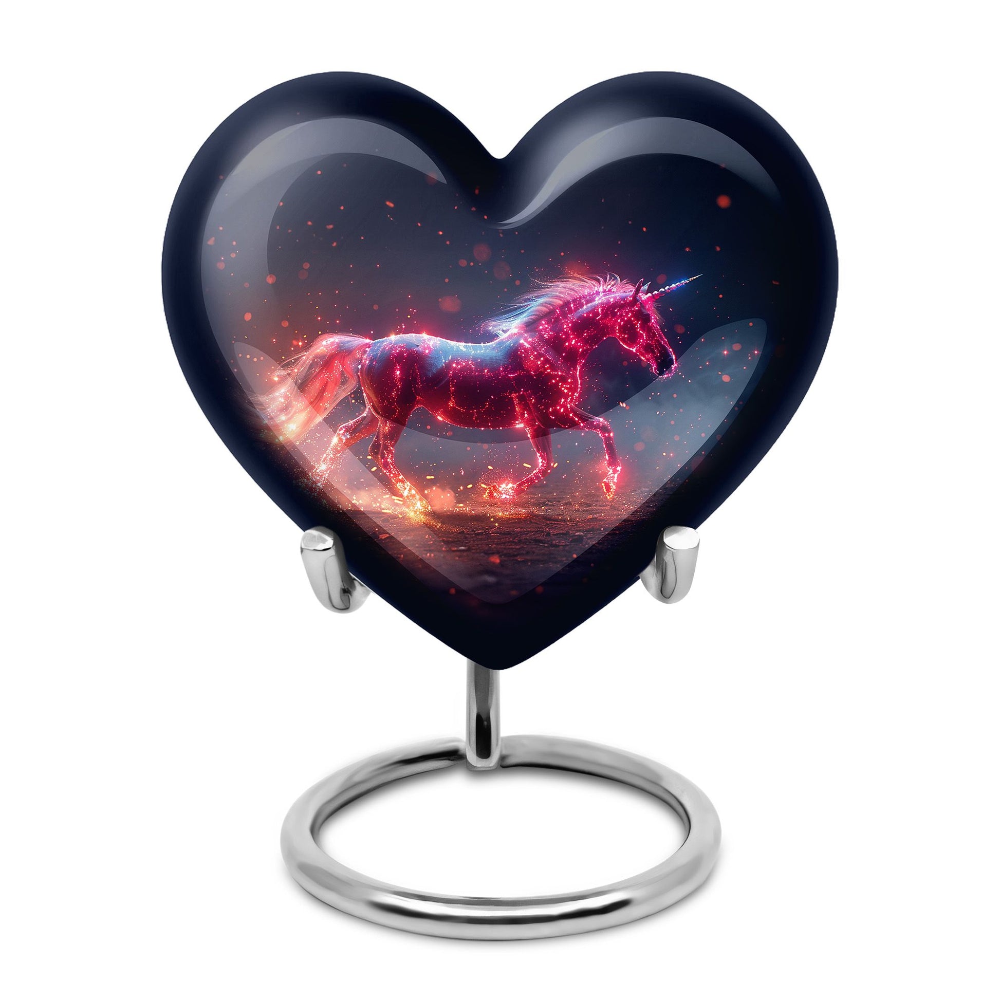 Sparkling Unicorn Cremation Urns Large & Small Combo For Women & Men