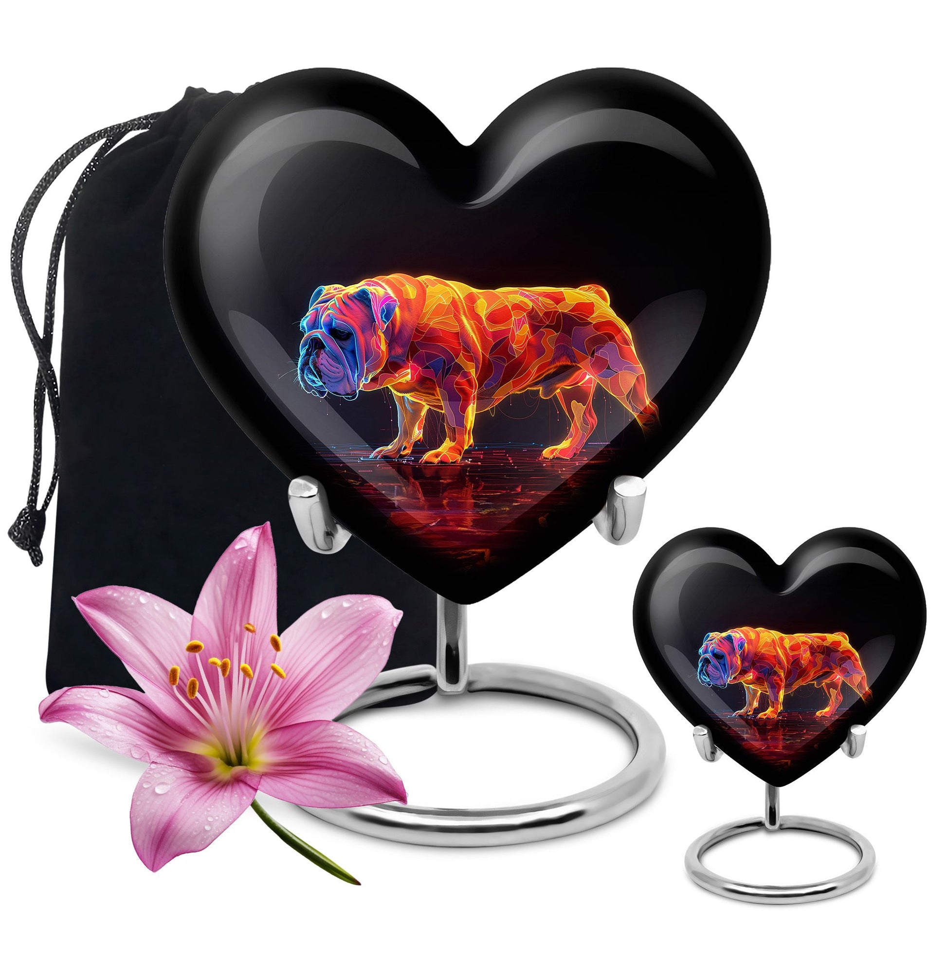 Inferno Bully Dog Cremation Urns For Human Ashes - Urn Set For Ashes