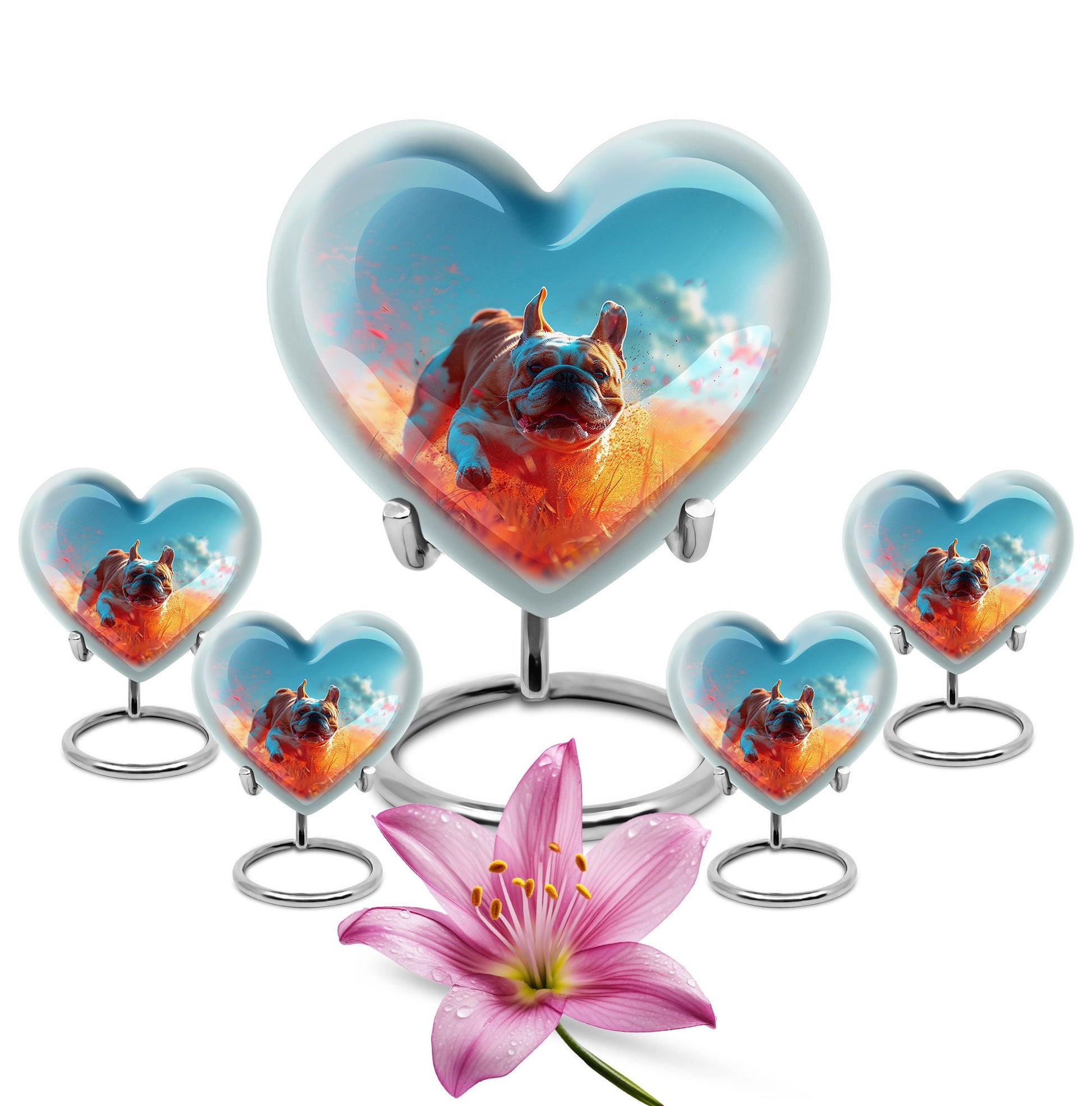 Bulldog Burial Urn - Large Pet Urns For Ashes