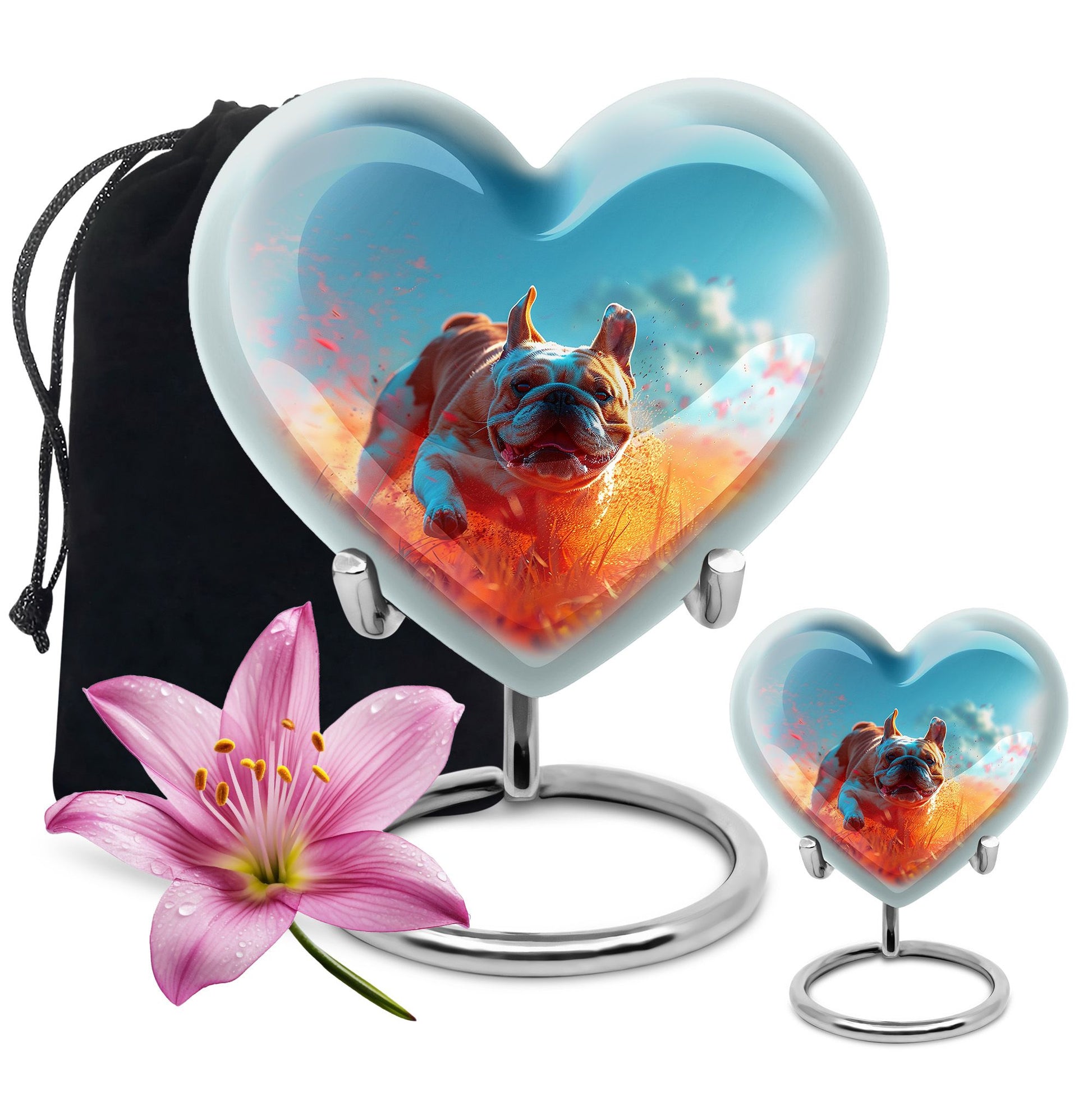 Bulldog Burial Urn - Large Pet Urns For Ashes