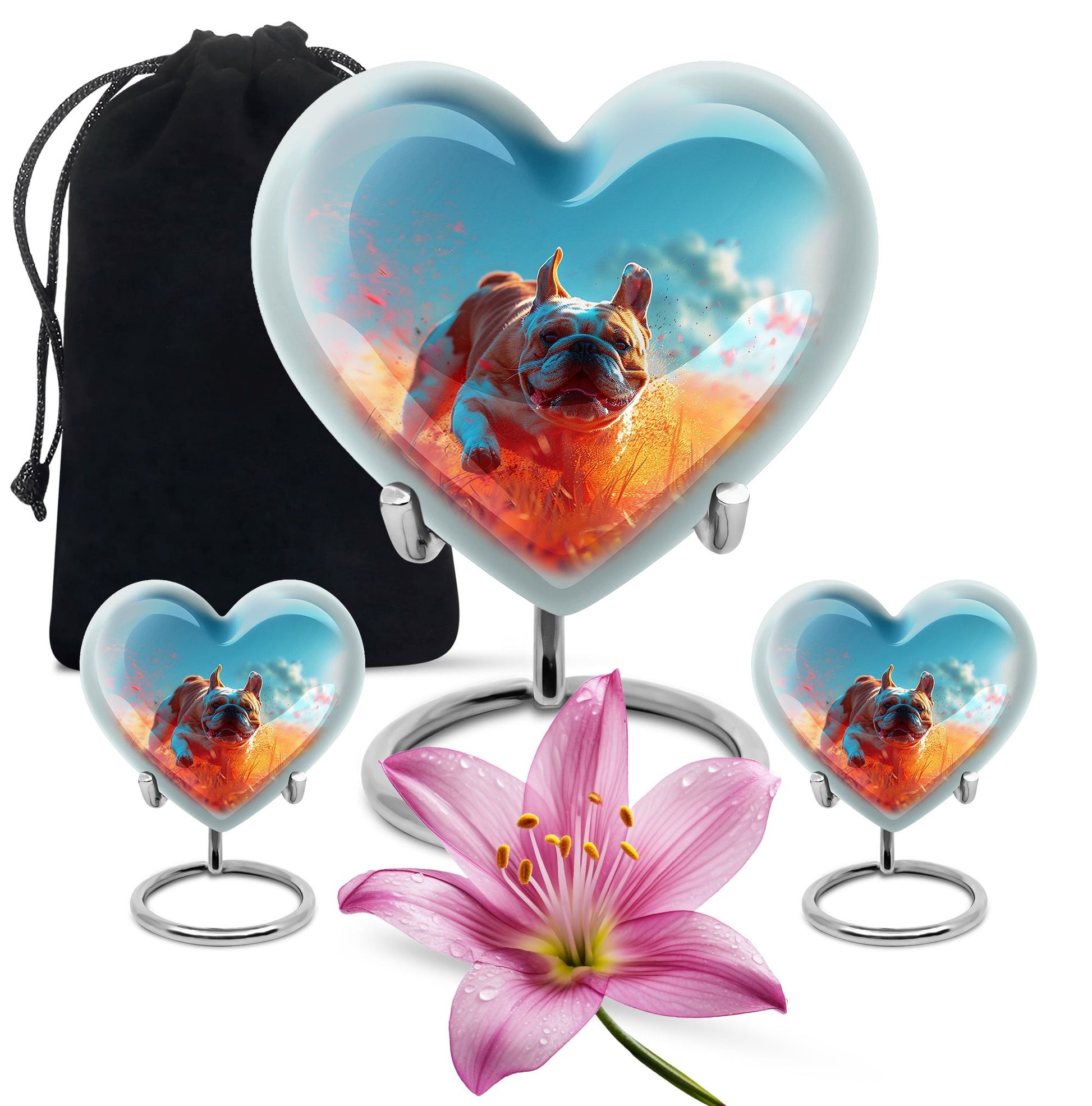 Bulldog Burial Urn - Large Pet Urns For Ashes