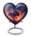 Fiery Bulldog Memorial Ashes Urn - Large Cremation Urn For Pets