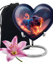 Fiery Bulldog Memorial Ashes Urn - Large Cremation Urn For Pets