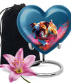 Vibrant Memorial Ashes Urn - Bulldog Funeral Cremation Urn For Pets