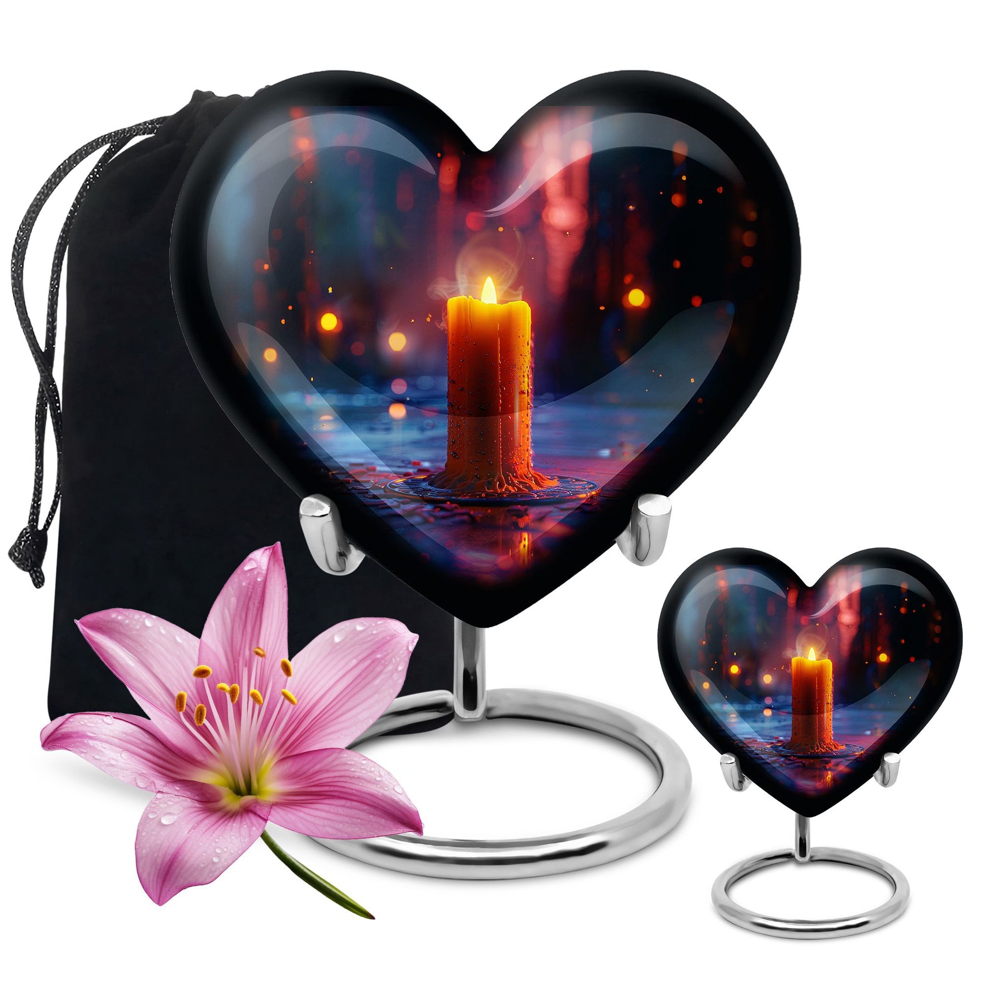 Candlelight Memorial Tribute Urn For Men - Majestic Ashes Memorial Urns