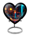 Glowing Candle Memorial Tribute Urn - Neon Urn For Male & Female