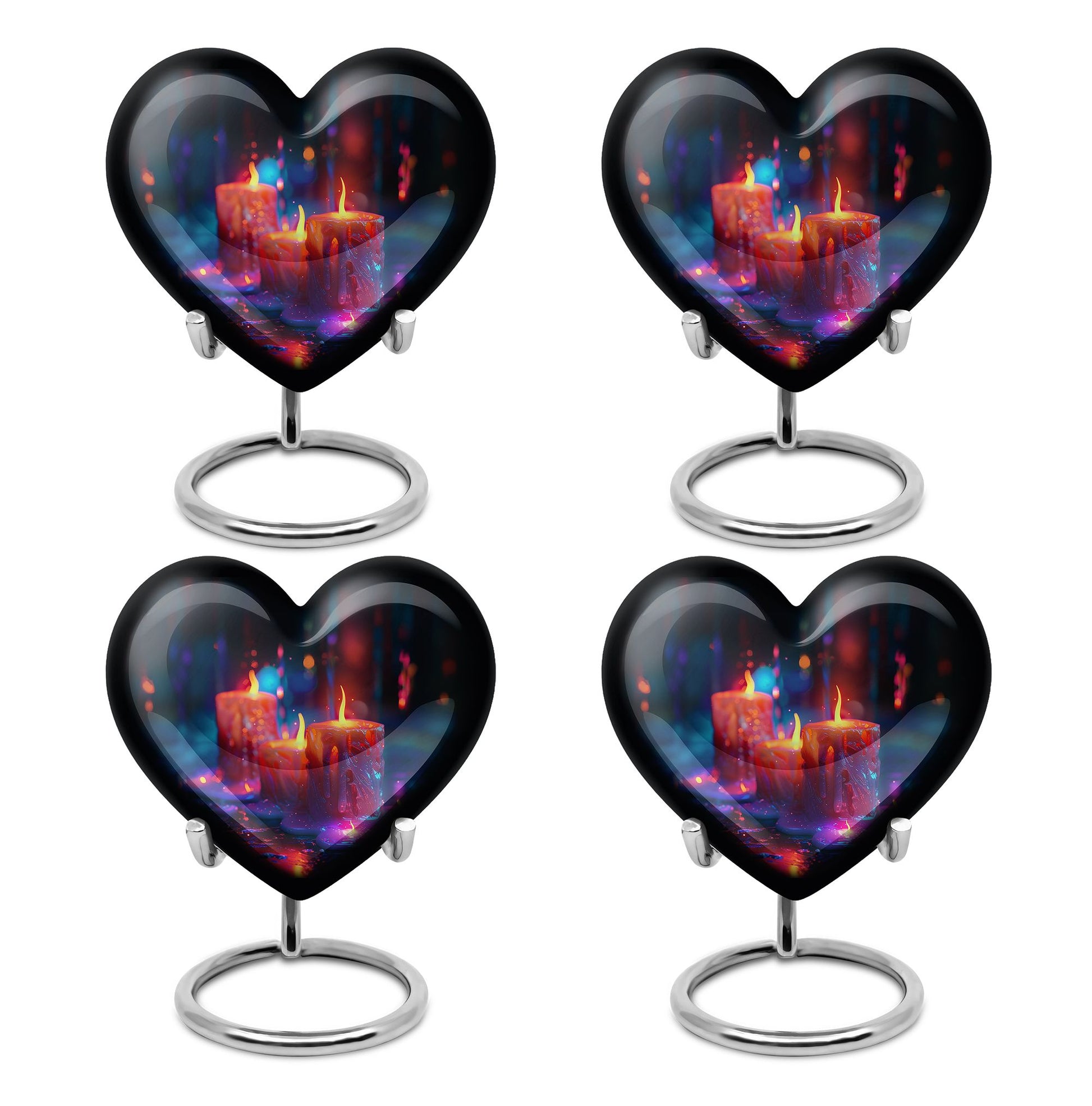 Neon Melting Candle Urn Tribute - Candle Funeral Cremation Urn For Ashes