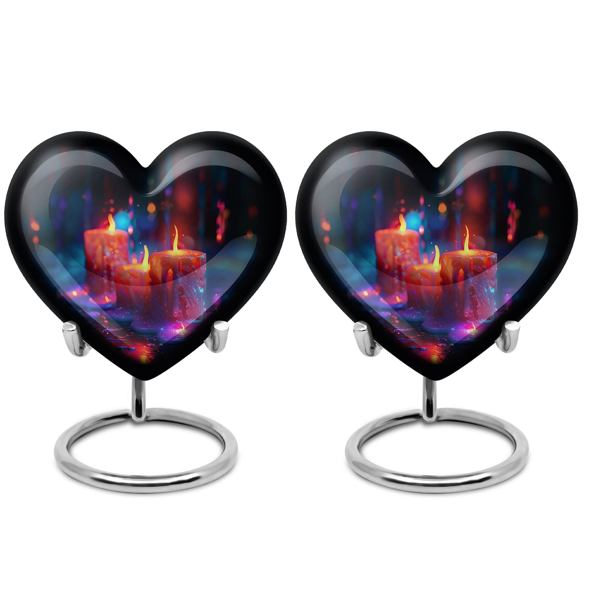 Neon Melting Candle Urn Tribute - Candle Funeral Cremation Urn For Ashes