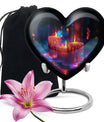 Neon Melting Candle Urn Tribute - Candle Funeral Cremation Urn For Ashes
