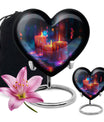 Neon Melting Candle Urn Tribute - Candle Funeral Cremation Urn For Ashes