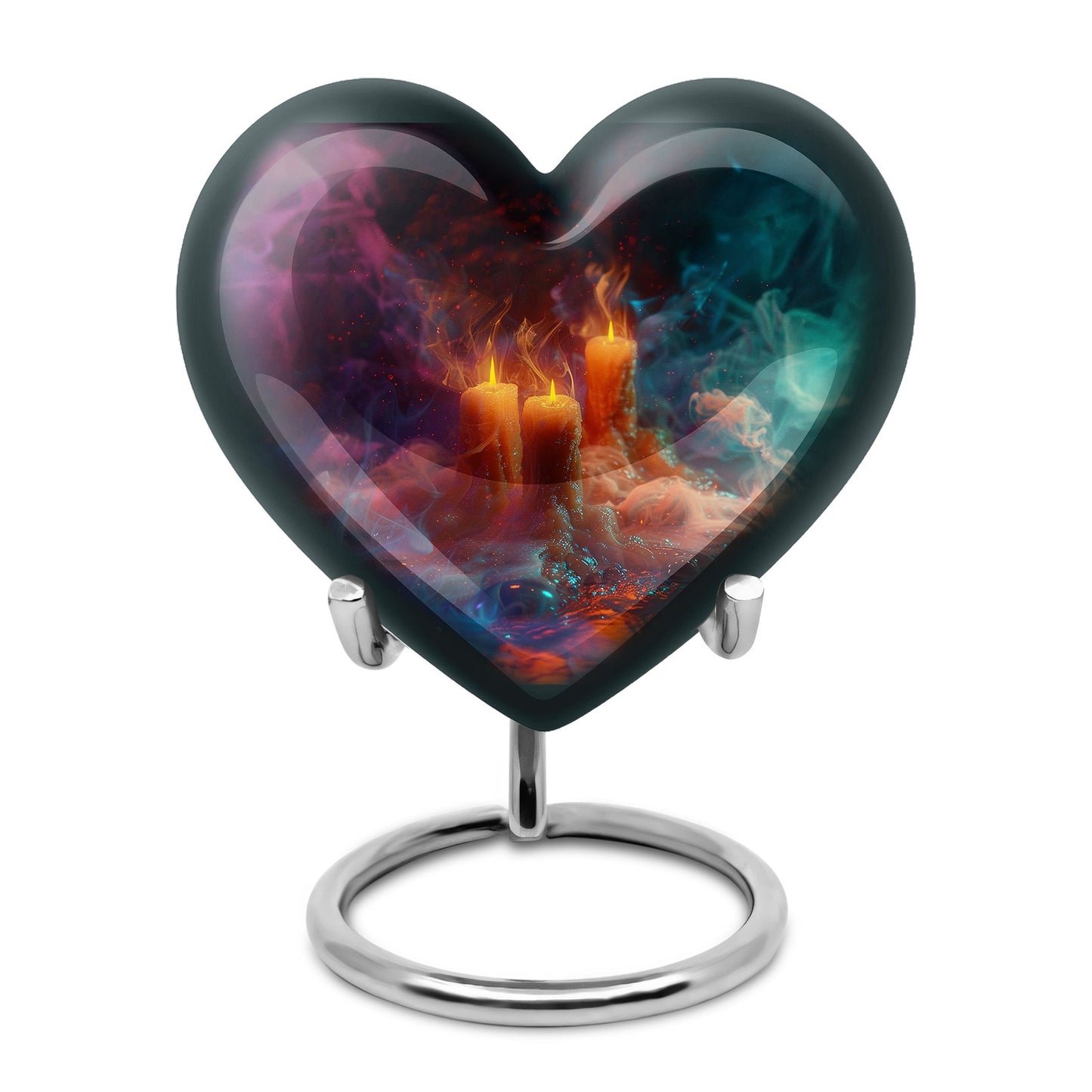 Personalized Candle Memorial Urn for Human Ashes - 10-inch, 200 cu in - Yatskia