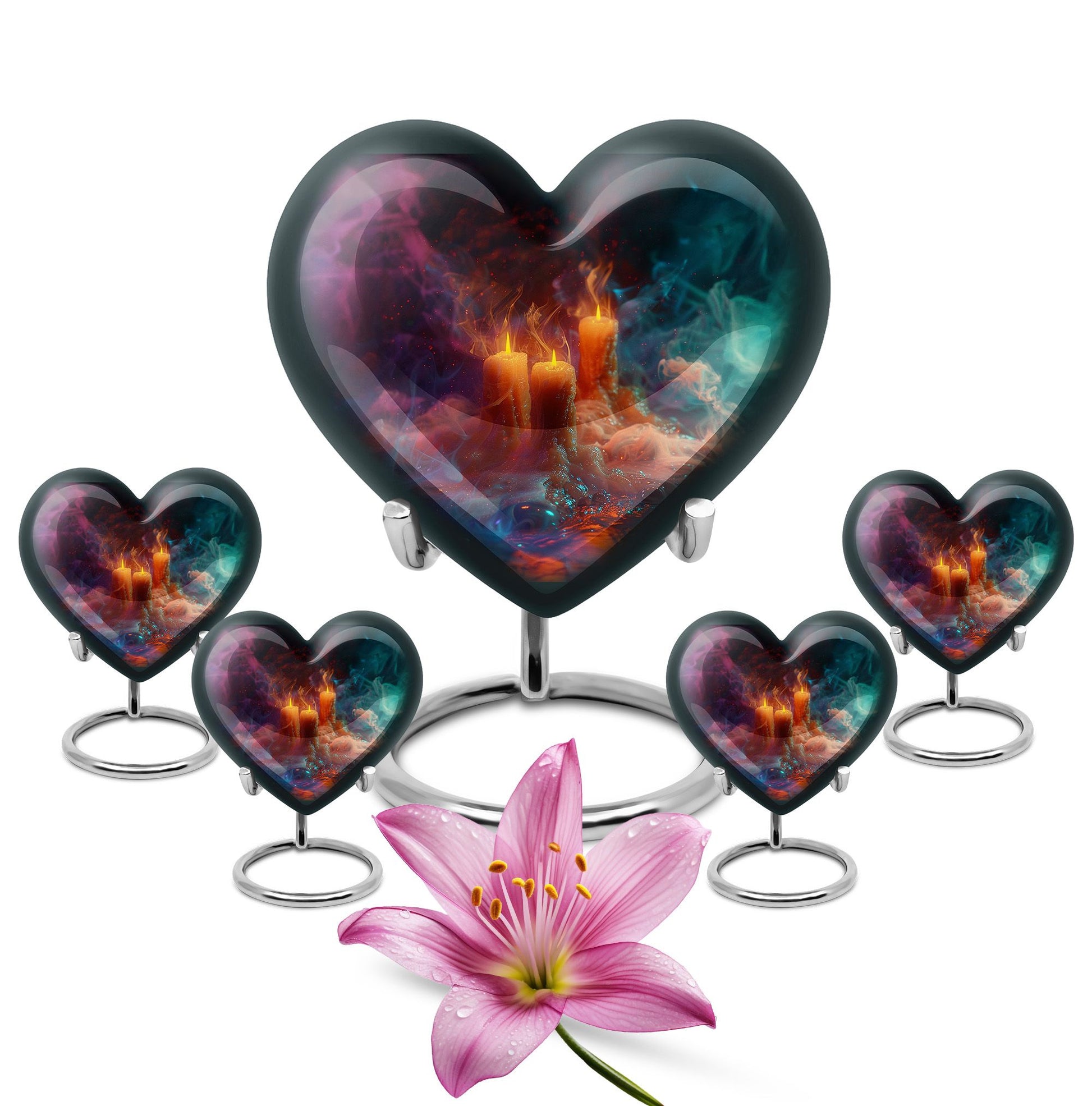 Mystic Vapor Candle Urn - Cosmic Candle Urn Large Memorial For Ashes