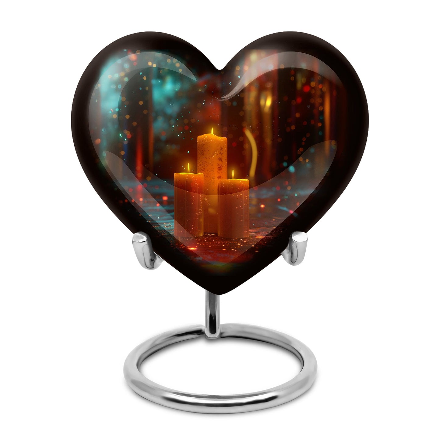 Personalized Candle Memorial Urn for Adult Male - 10-inch, 200 cu in - Yatskia