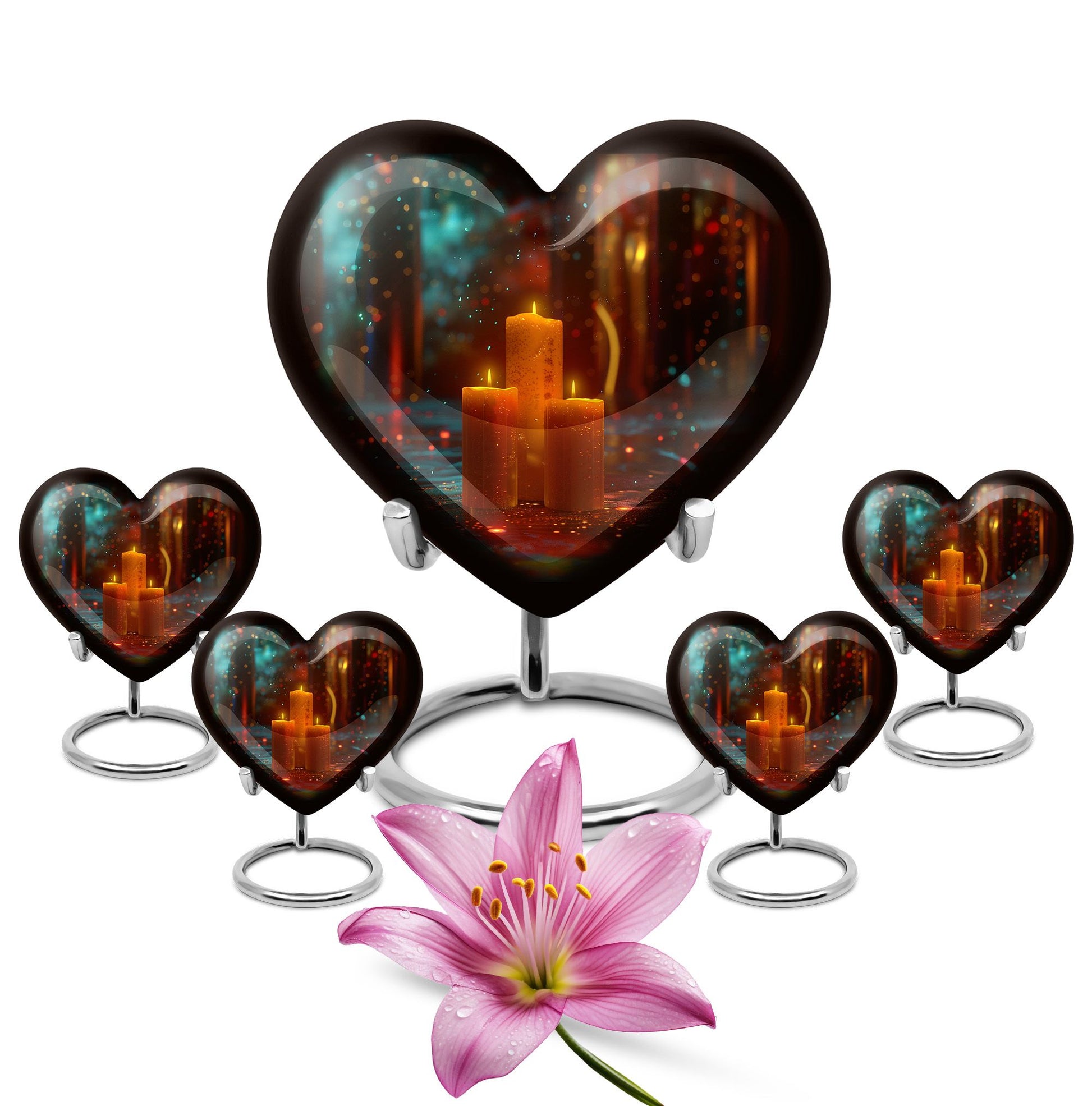 Candlelight Tribute Urn - Candle Urn Memorial for Adult Male & Female