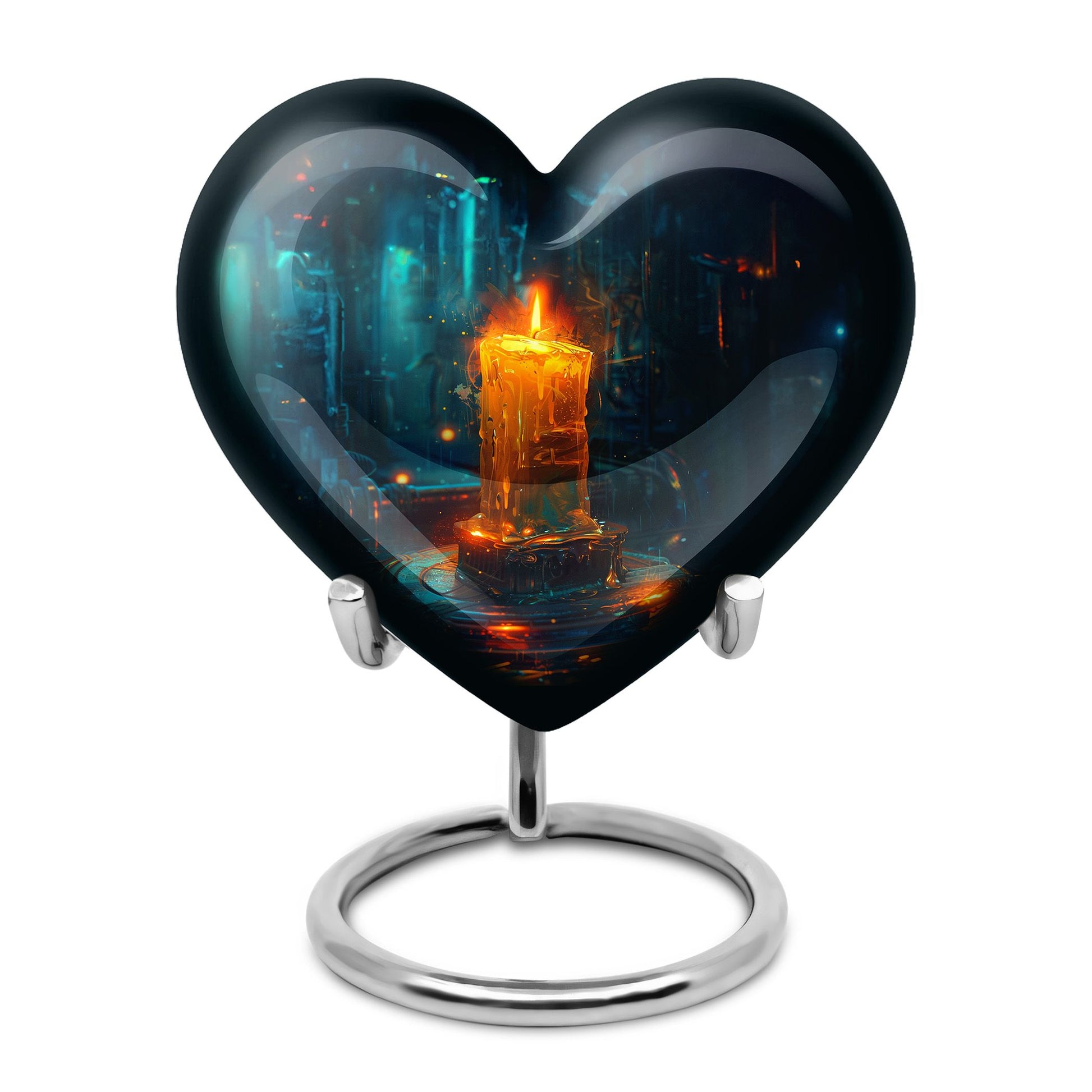 Flaming Candle Urns For Loved Ones - Magical Cremation Ashes Large Urn