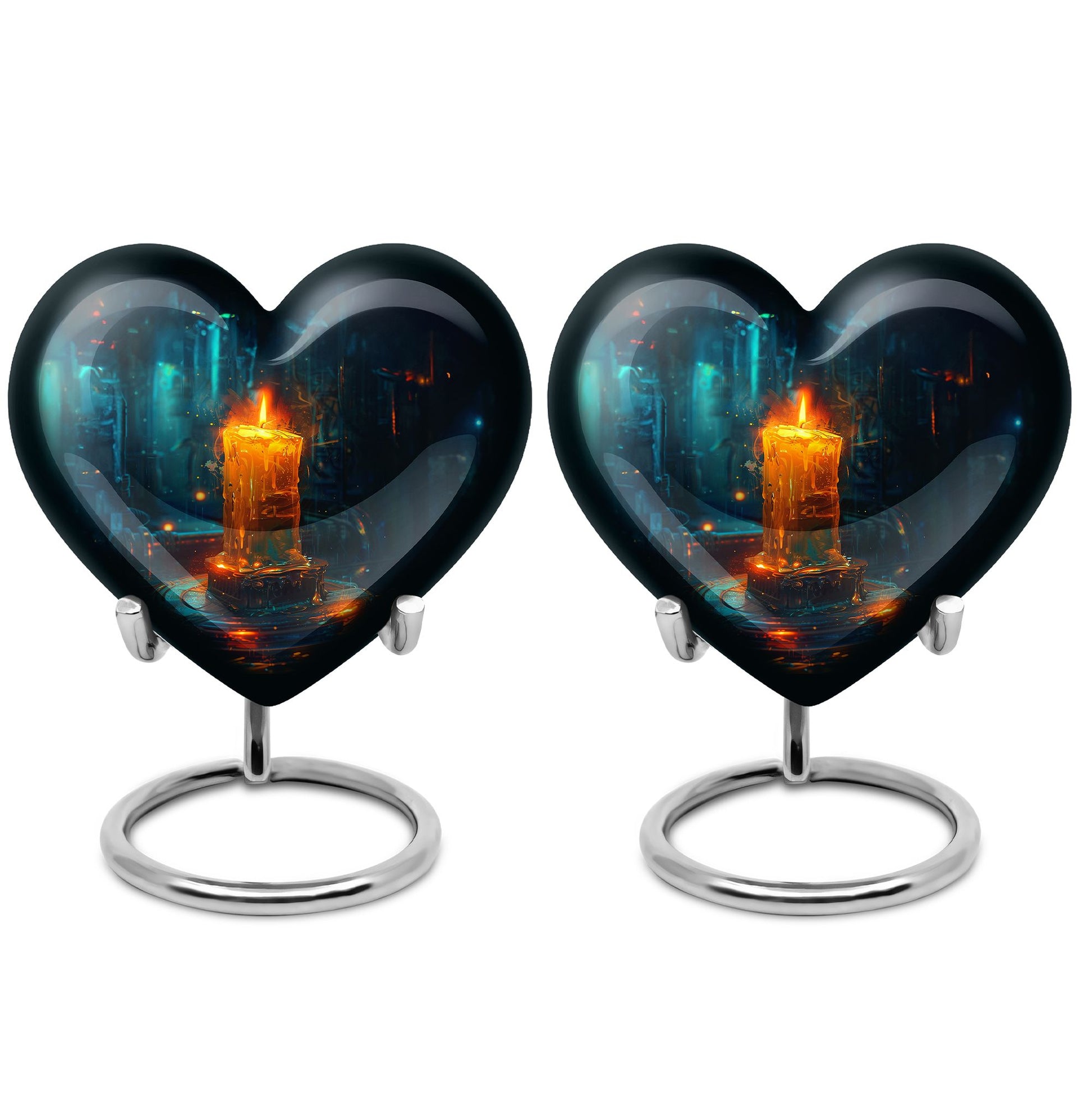 Flaming Candle Urns For Loved Ones - Magical Cremation Ashes Large Urn