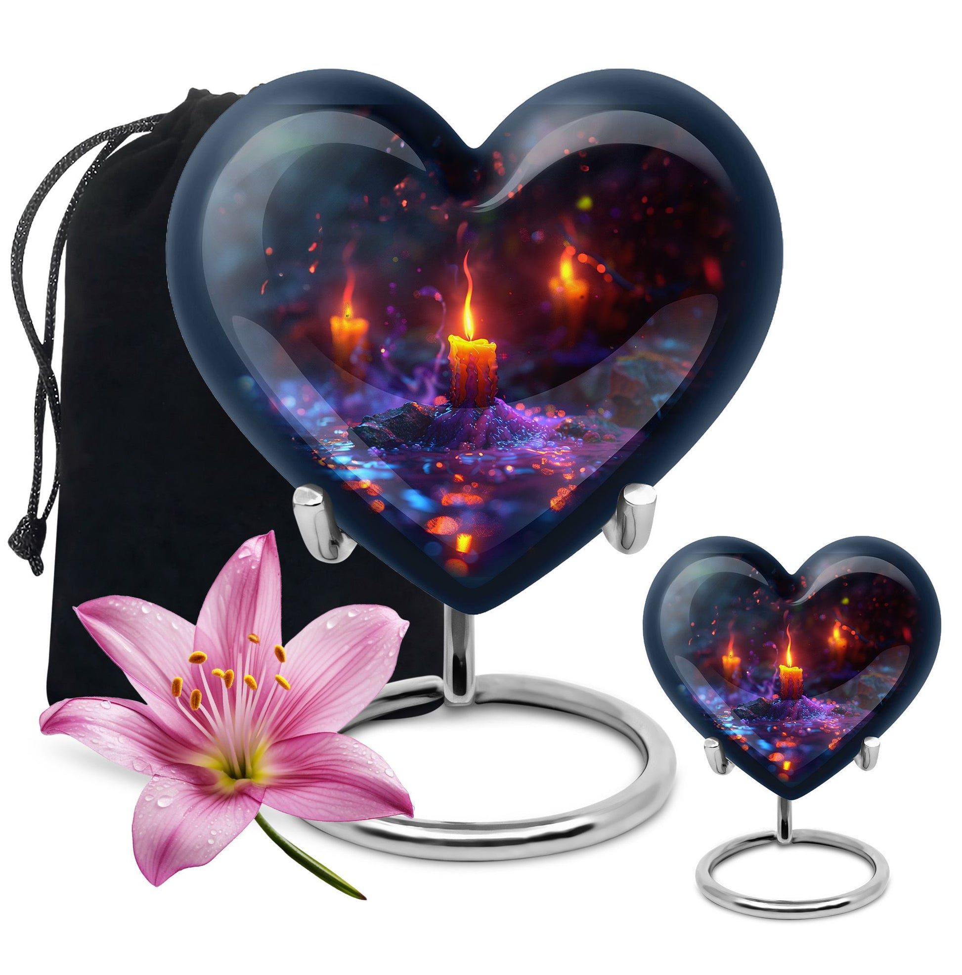 Mystically Glowing Candle Urns - Large Memorial Urns For Ashes