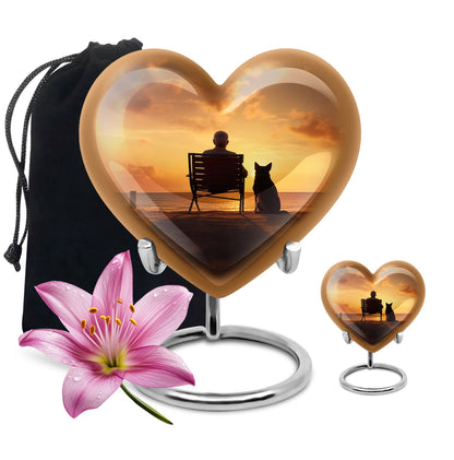 Personalized Pet Cremation Urn for Pet Ashes - 10-inch, 200 cu in - Yatskia
