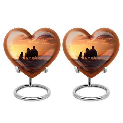 Personalized Pet Keepsake Urn for Pet Ashes - 10-inch, 200 cu in - Yatskia