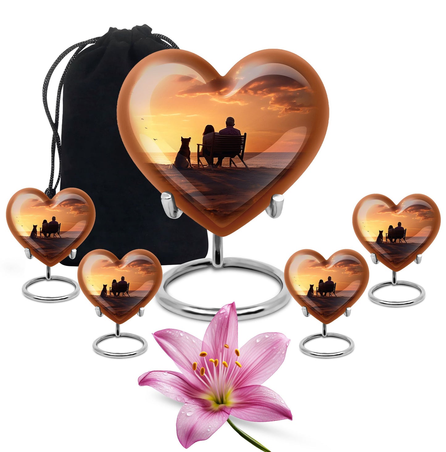 Personalized Pet Keepsake Urn for Pet Ashes - 10-inch, 200 cu in - Yatskia