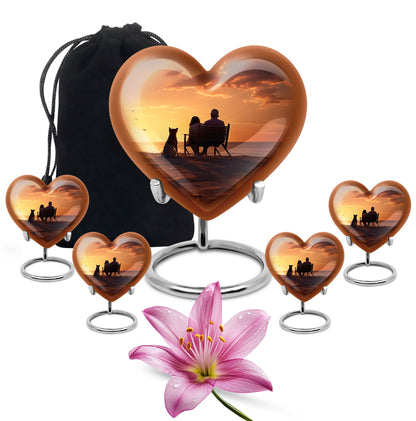 Personalized Pet Keepsake Urn for Pet Ashes - 10-inch, 200 cu in - Yatskia