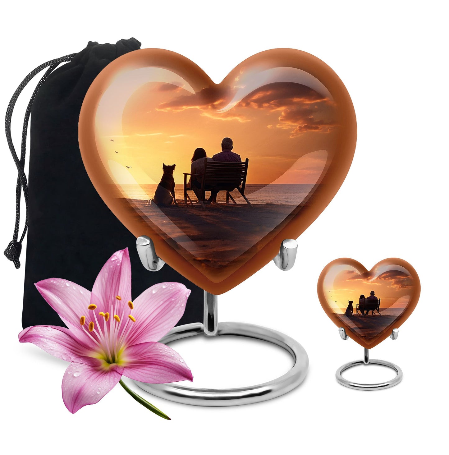 Personalized Pet Keepsake Urn for Pet Ashes - 10-inch, 200 cu in - Yatskia