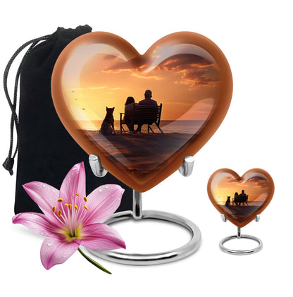 Personalized Pet Keepsake Urn for Pet Ashes - 10-inch, 200 cu in - Yatskia