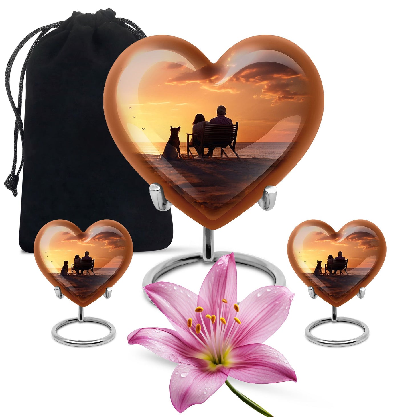 Personalized Pet Keepsake Urn for Pet Ashes - 10-inch, 200 cu in - Yatskia