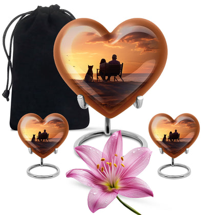 Personalized Pet Keepsake Urn for Pet Ashes - 10-inch, 200 cu in - Yatskia