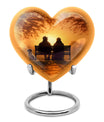 Old Couple On A Bench - Couple Urn For Memorial Ashes Cremation