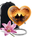 Old Couple On A Bench - Couple Urn For Memorial Ashes Cremation