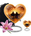 Old Couple On A Bench - Couple Urn For Memorial Ashes Cremation