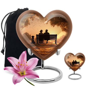 Large Urn With 1 Keepsake Urn