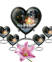 Chess Themed Heart Urn for Men