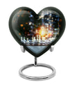 Chess Themed Heart Urn for Men
