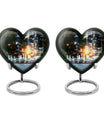 Chess Themed Heart Urn for Men