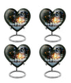 Chess Themed Heart Urn for Men