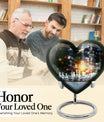 Chess Themed Heart Urn for Men