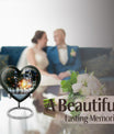 Chess Themed Heart Urn for Men