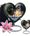 Chess Themed Heart Urn for Men