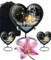 Chess Themed Heart Urn for Men