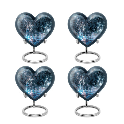 heart-shaped chess urn