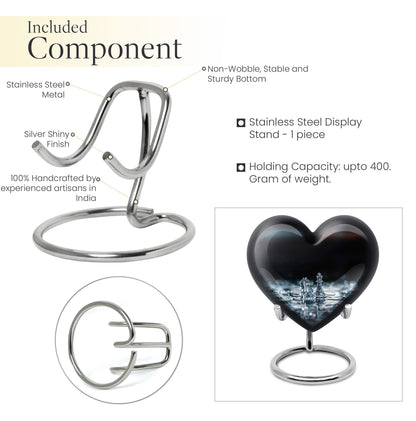 Chess themed Heart Urn