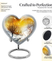 Snowflakes Heart Urn