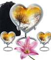 Snowflakes Heart Urn