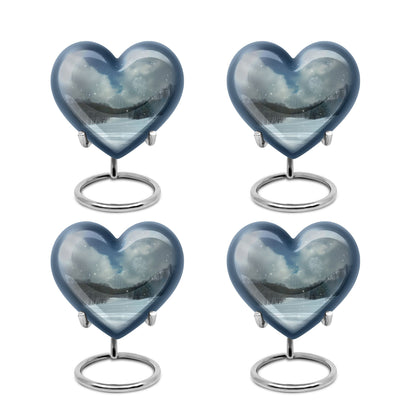Snowflakes Heart Urn
