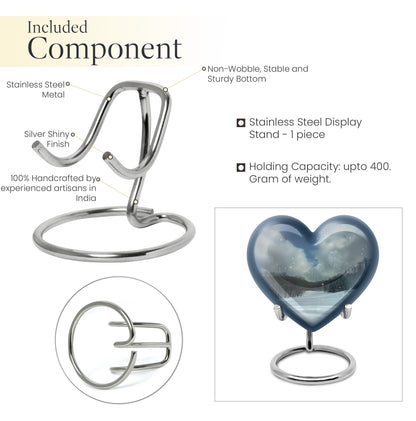 Snowflakes Heart Urn